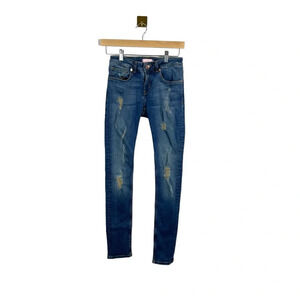 Ted Baker Women’s Distressed Slim Jeans in Medium Wash Size 25